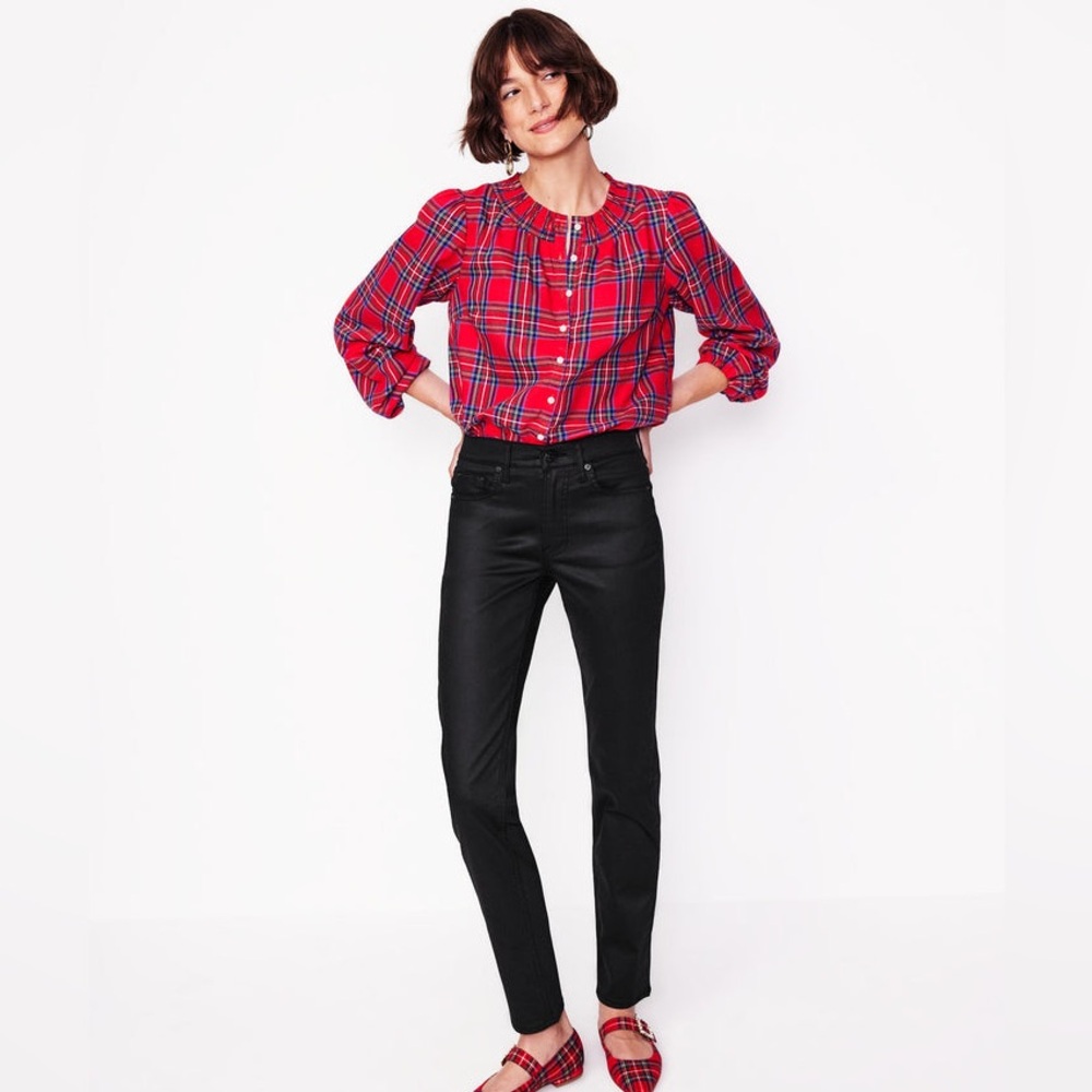 Boden Girlfriend Jeans - Black Coated